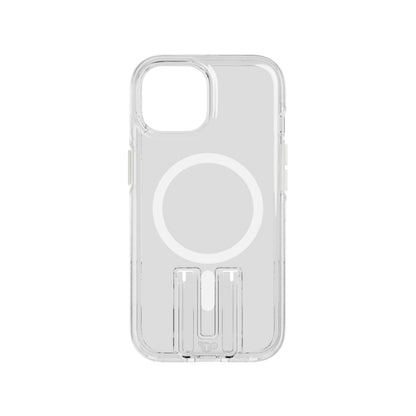 Tech21 EvoCrystal Kick case for iPhone 16e / 15 - Compatible with MagSafe - Impact Protection Case - White