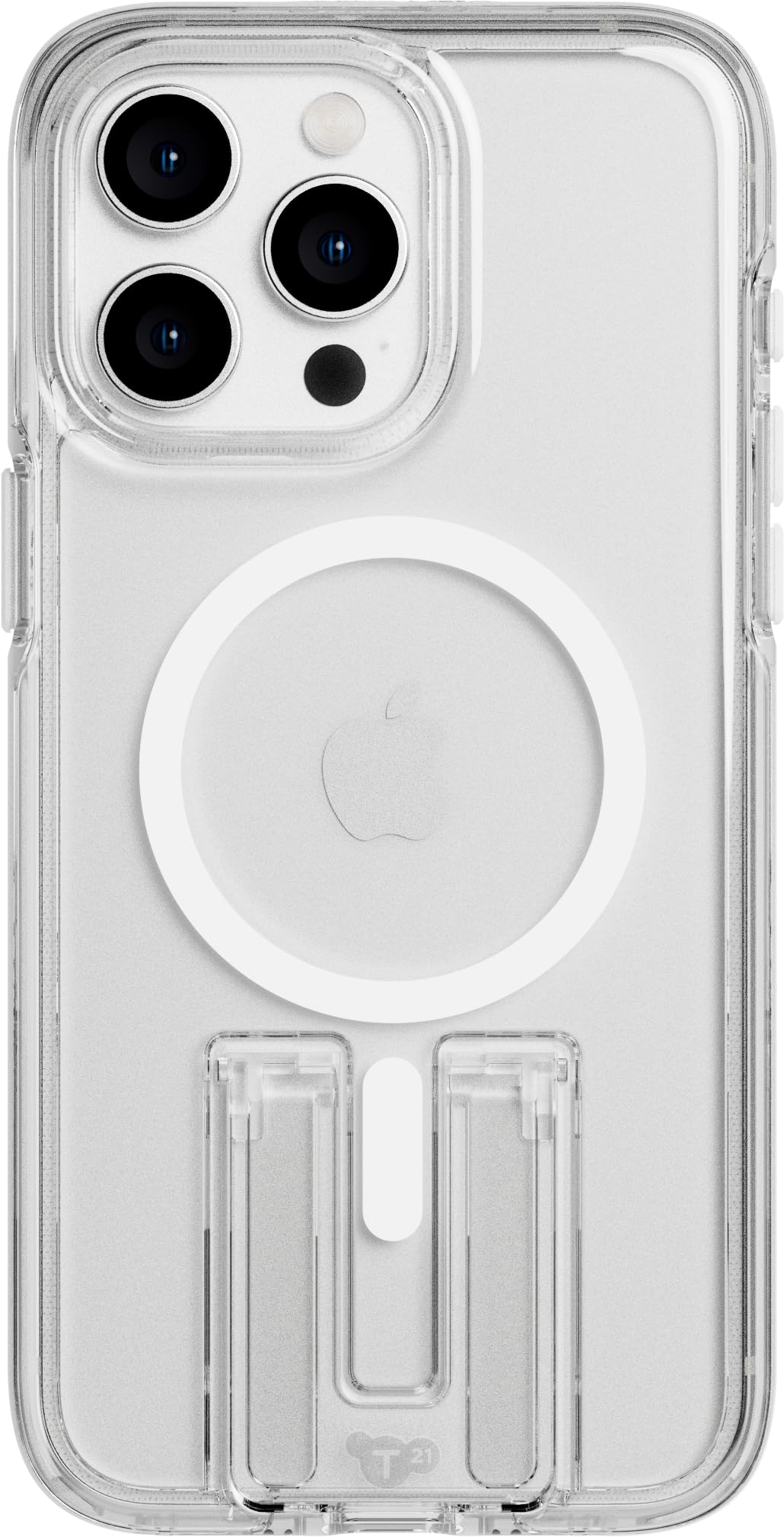 Tech21 Evo Crystal Kick case for iPhone 15 Pro Max - Compatible with MagSafe - Impact Protection Case - White