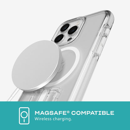 Tech21 Evo Crystal Kick case for iPhone 15 Pro Max - Compatible with MagSafe - Impact Protection Case - White