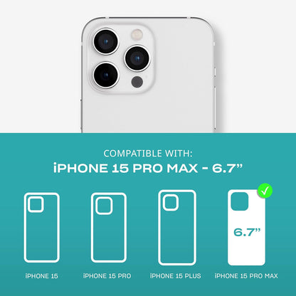 Tech21 Evo Crystal Kick case for iPhone 15 Pro Max - Compatible with MagSafe - Impact Protection Case - White
