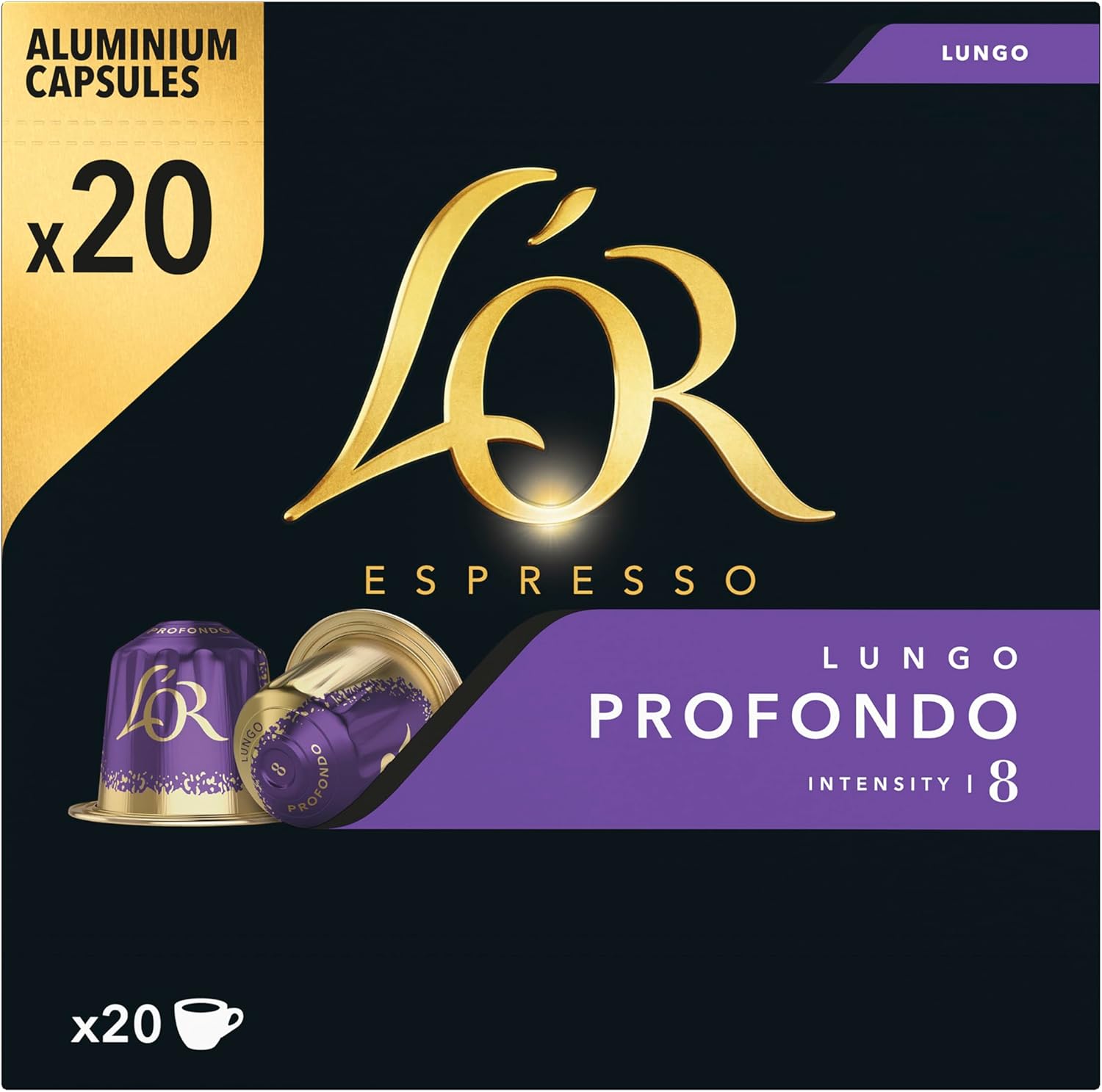 L`Or Espresso Koffiecups Lungo Profondo (200 Lungo Koffie Capsules) 10 X 20 Cups