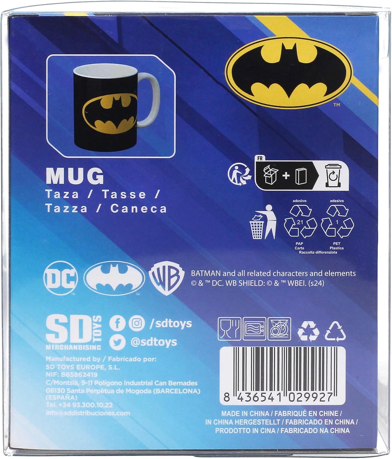 SD TOYS SDTIKO00182 Design Ceramic Mug Talla unica