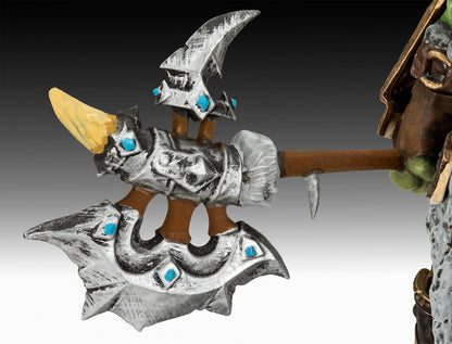 Revell Gift Set 03516 The Orc Thrall: World of Warcraft 1:16 Scale Unbuilt Plastic Model Kit with Accessories