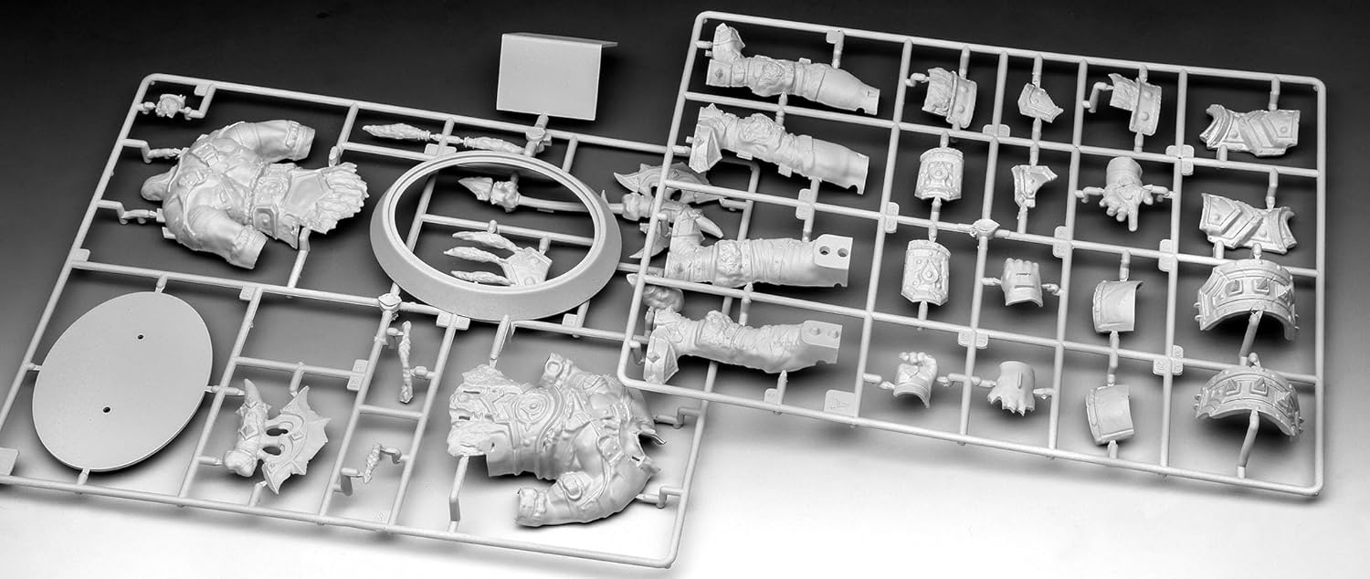 Revell Gift Set 03516 The Orc Thrall: World of Warcraft 1:16 Scale Unbuilt Plastic Model Kit with Accessories