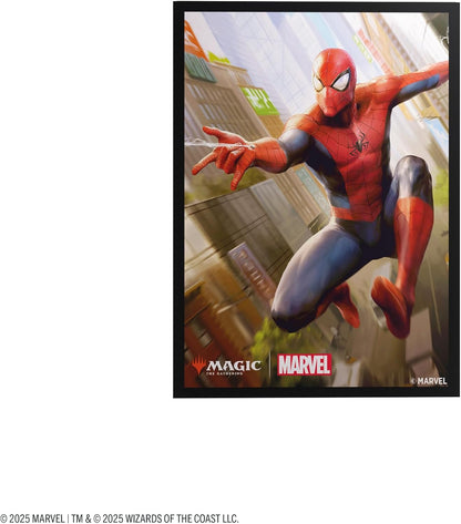 Gamegenic | Magic: The Gathering - Marvel's Spider-Man Premium Art Sleeves - Spider-Man| 105 Sleeves Per Pack | Trading Card Accessory