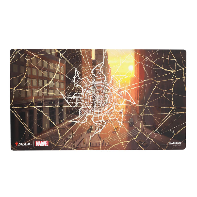 Gamegenic | Magic: The Gathering - Marvel's Spider-Man - Shiny Playmat: Spider-Man Plains | Trading Card Accessory
