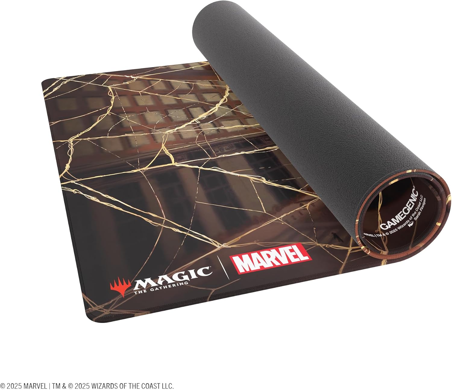 Gamegenic | Magic: The Gathering - Marvel's Spider-Man - Shiny Playmat: Spider-Man Plains | Trading Card Accessory
