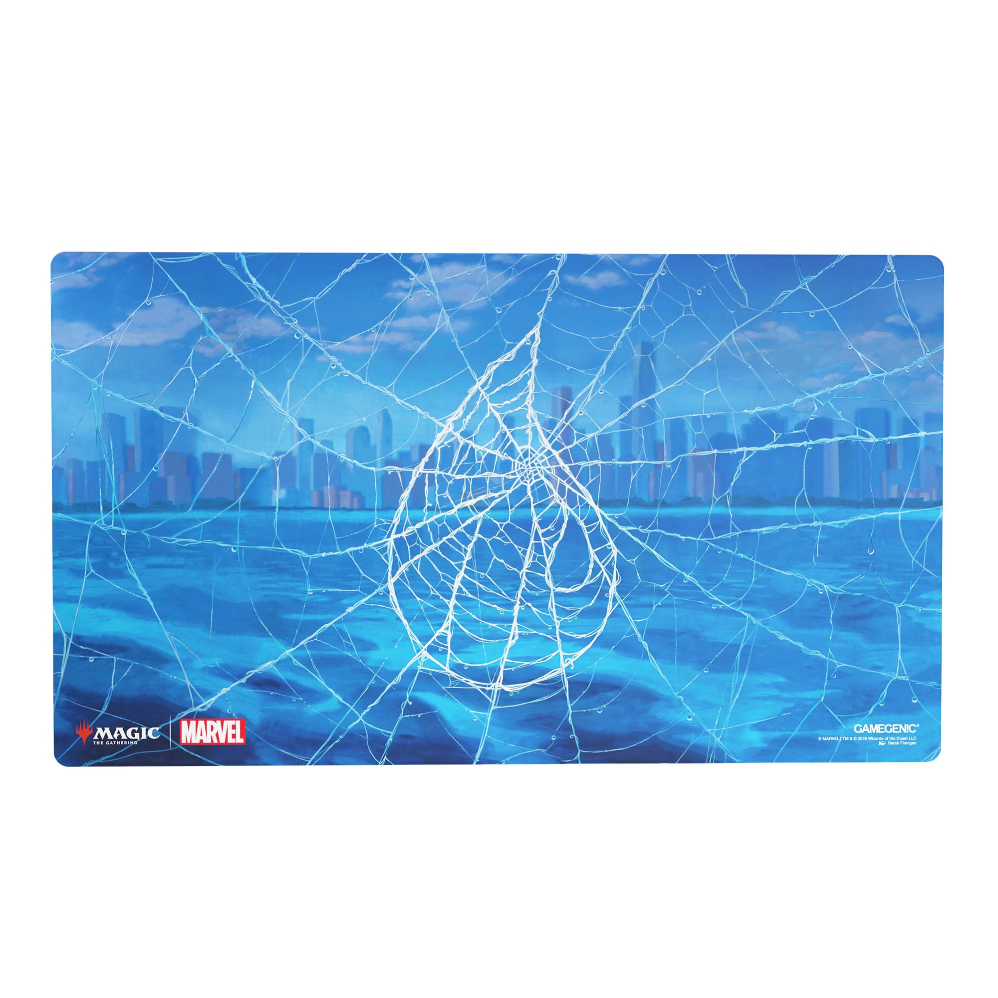 Gamegenic | Magic: The Gathering - Marvel's Spider-Man - Shiny Playmat: Spider-Man Island | Trading Card Accessory