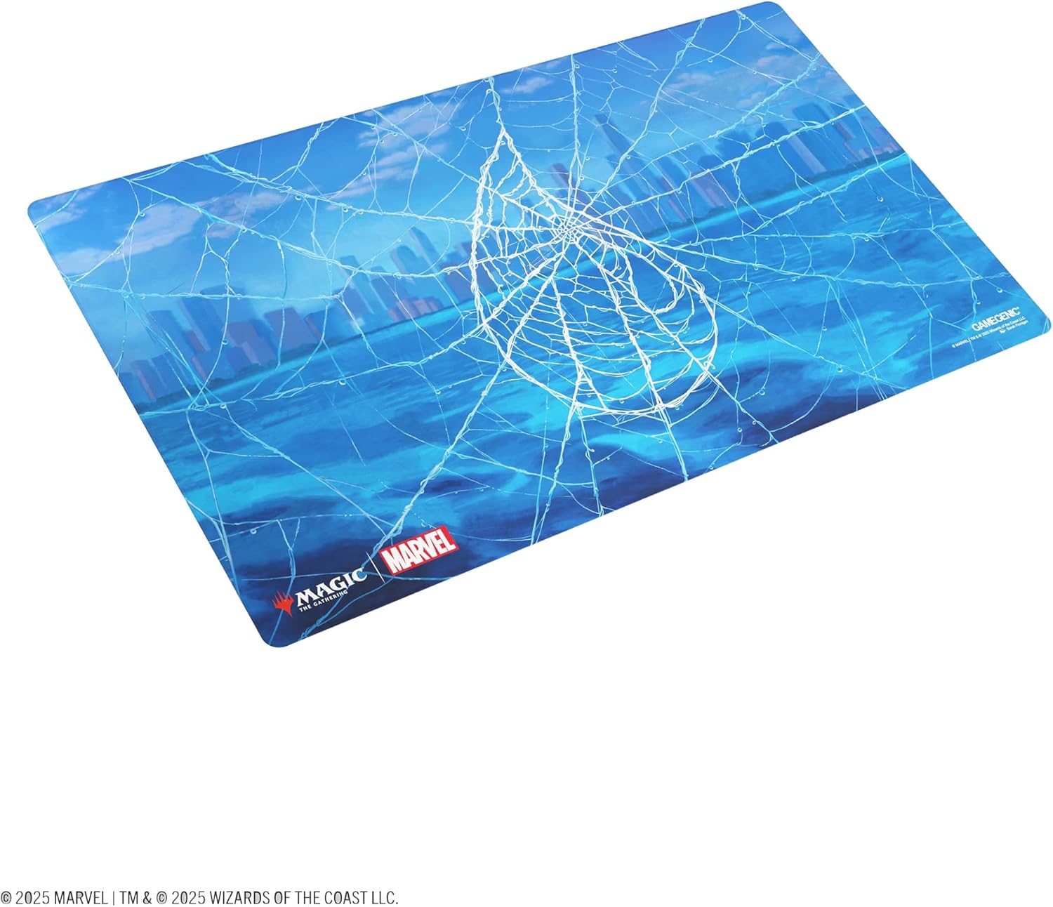 Gamegenic | Magic: The Gathering - Marvel's Spider-Man - Shiny Playmat: Spider-Man Island | Trading Card Accessory
