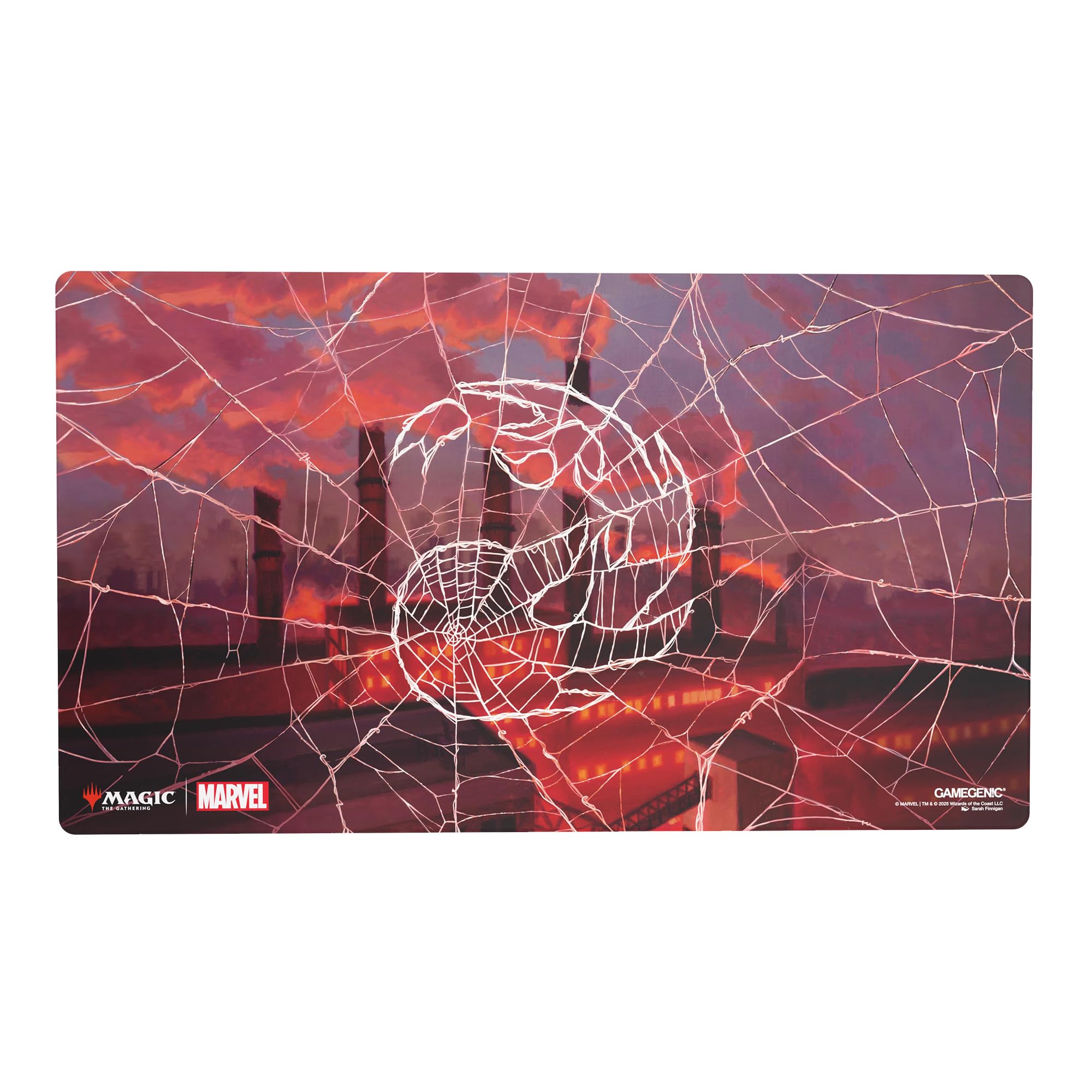 Gamegenic | Magic: The Gathering - Marvel's Spider-Man - Shiny Playmat: Spider-Man Mountain | Trading Card Accessory