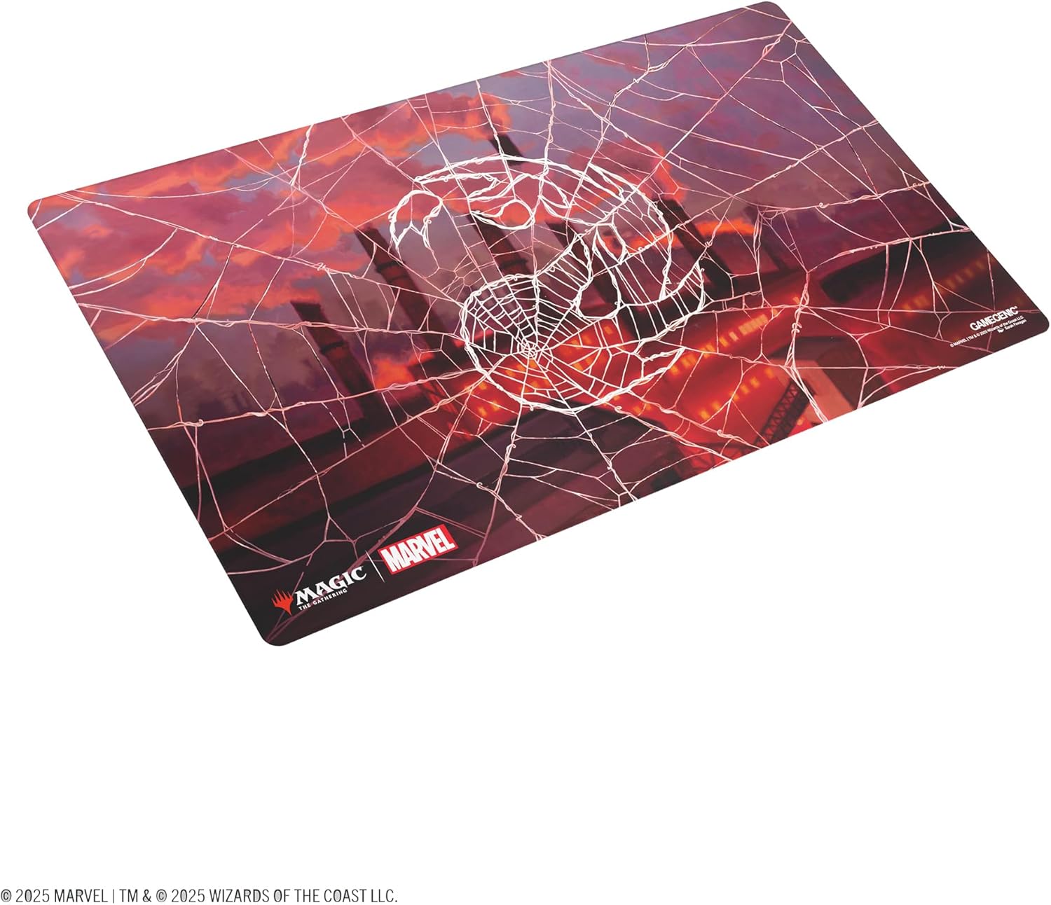 Gamegenic | Magic: The Gathering - Marvel's Spider-Man - Shiny Playmat: Spider-Man Mountain | Trading Card Accessory