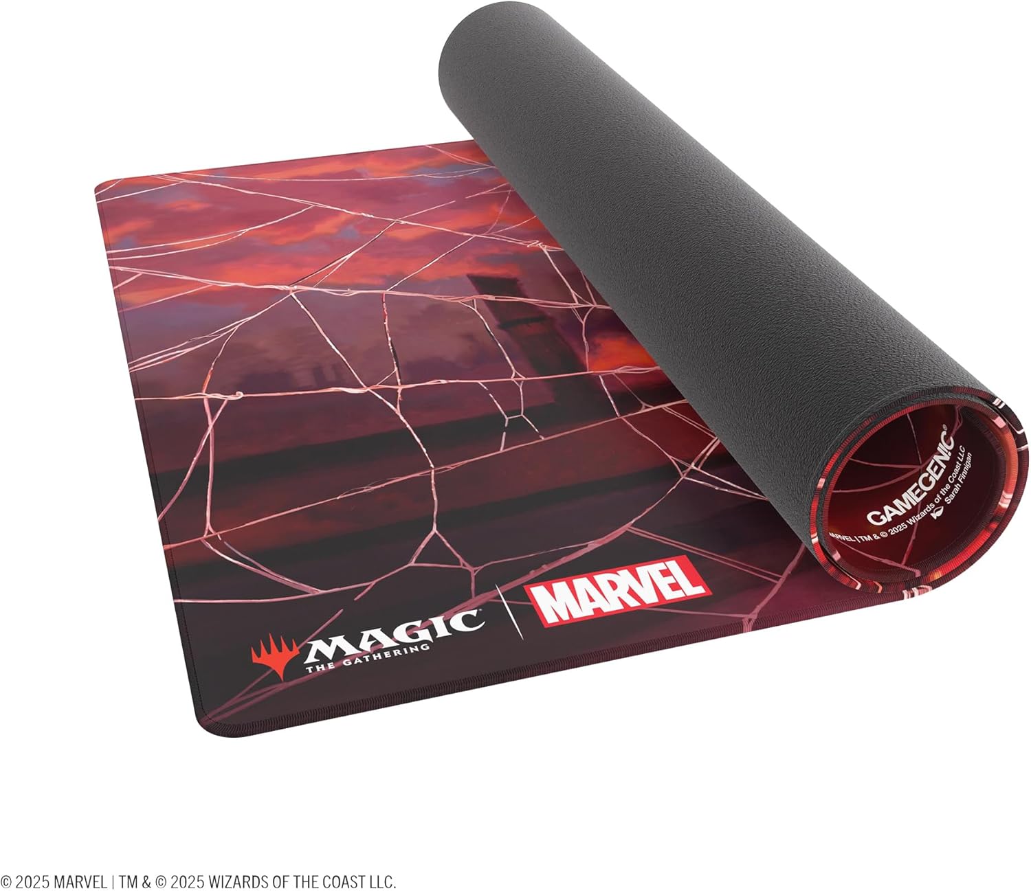 Gamegenic | Magic: The Gathering - Marvel's Spider-Man - Shiny Playmat: Spider-Man Mountain | Trading Card Accessory