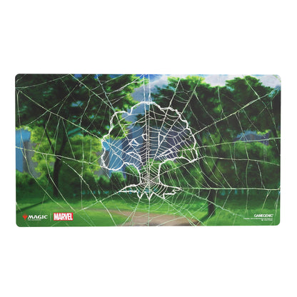 Gamegenic | Magic: The Gathering - Marvel's Spider-Man - Shiny Playmat: Spider-Man Forest | Trading Card Accessory