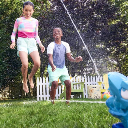 Nerf Super Soaker Hop & Chomp Wasserspielzeug | verspritzt Wasser | mampfender Kiefer | lässt Sich an einem Gartenschlauch befestigen | Outdoor-Sprinklerspielzeug für Kinder | ab 3 Jahren