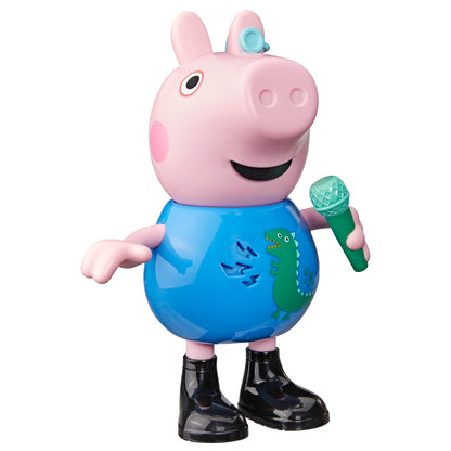 Peppa Pig Joke & Sing George 20-cm Figure, Musical Toy with 50+ Sounds and Songs, Preschool Toys for Girls and Boys Ages 3+ - English Version