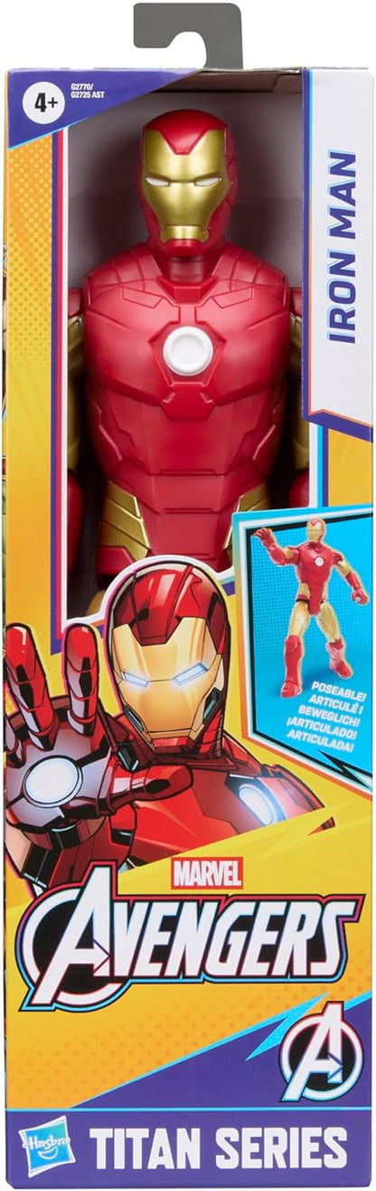 Marvel Avengers Titan Series Iron Man 29.2-cm (11.5 inch) Action Figure, Super Hero Figures & Toys for kids, Ages 4+