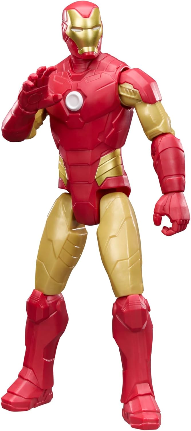 Marvel Avengers Titan Series Iron Man 29.2-cm (11.5 inch) Action Figure, Super Hero Figures & Toys for kids, Ages 4+