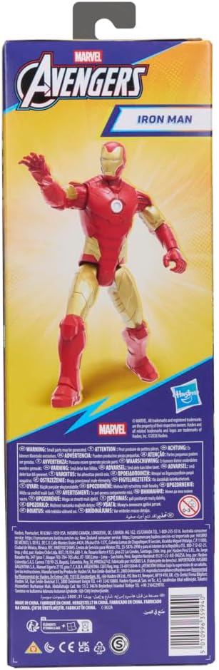 Marvel Avengers Titan Series Iron Man 29.2-cm (11.5 inch) Action Figure, Super Hero Figures & Toys for kids, Ages 4+