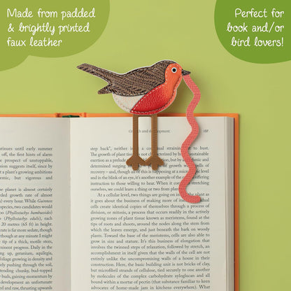 IF Early Bird Catches The Bookworm Bookmark, Faux Leather Bird Clip to Mark Your Page. for Book Lovers and Bird Lovers
