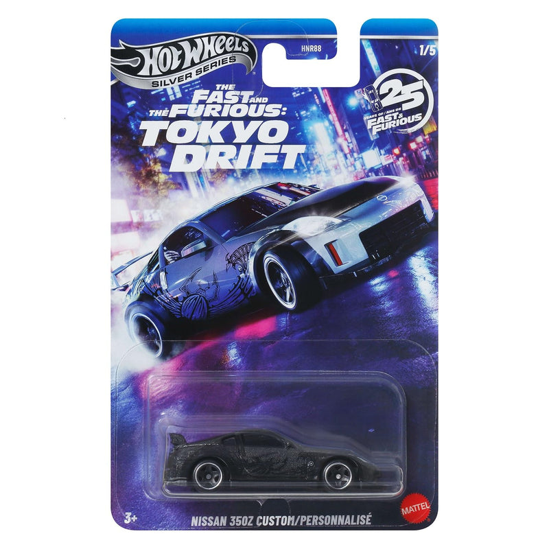 Hot Wheels Fast and Furious Tokyo Drift Auto Nissan 350Z aangepast - model De Cast schaal 1:64 - lengte 7 cm - JKX05