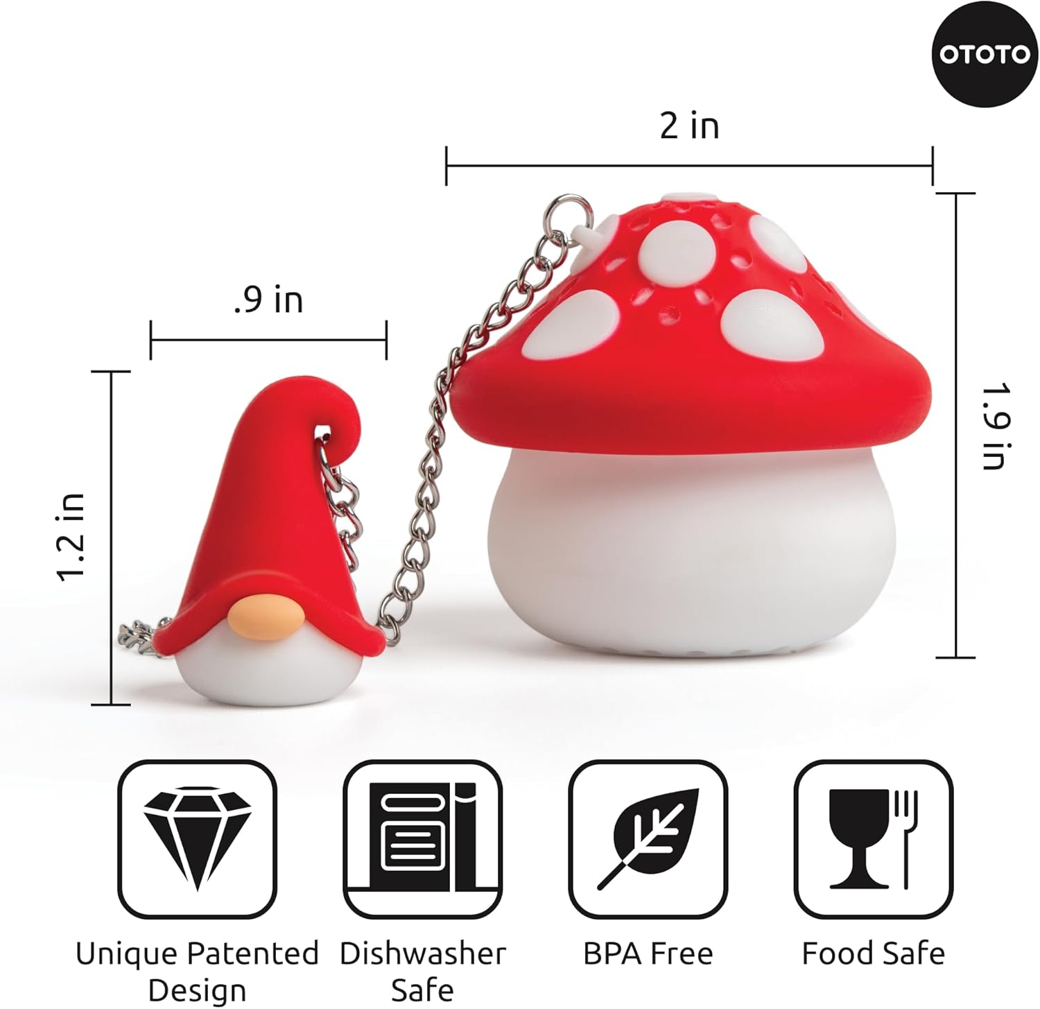 Ototo - Enchan-Tea Tea Filter - Red