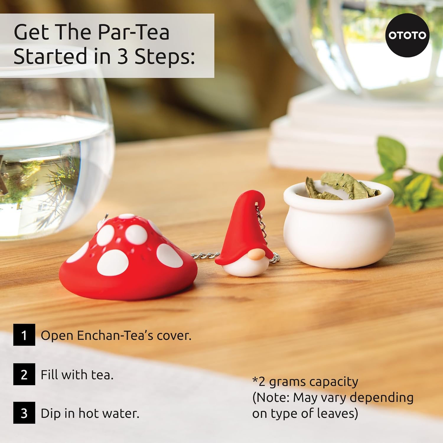 Ototo - Enchan-Tea Tea Filter - Red