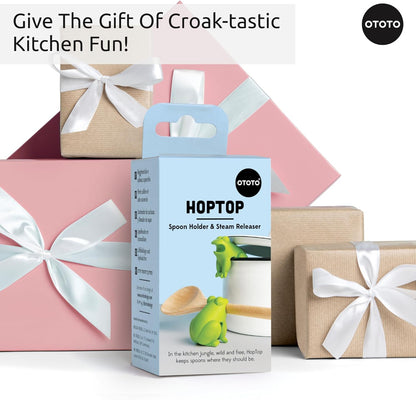 Ototo - Spoon And Pot Lid Holder - Green - Hoptop Compact