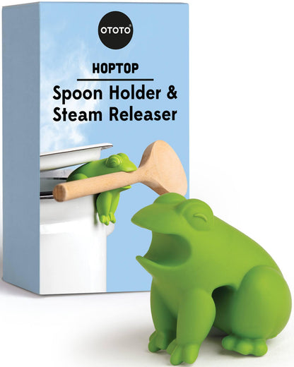 Ototo - Spoon And Pot Lid Holder - Green - Hoptop Compact
