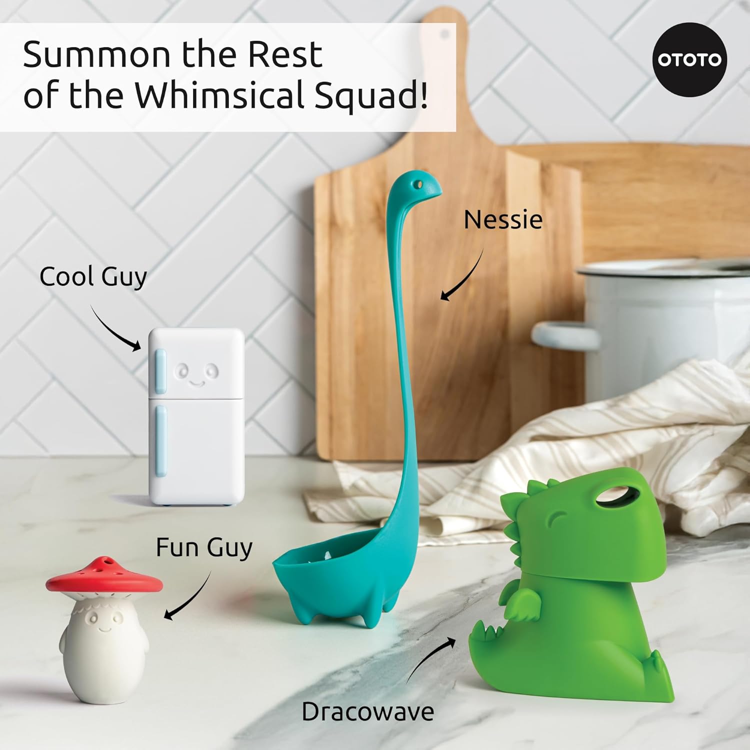 Ototo - Dracowave Microwave Cleaner - Grøn - Compact Size To Fit Most Standard Microwaves