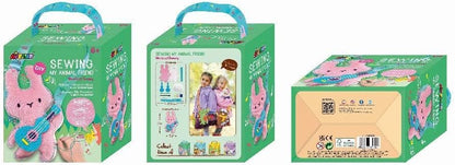 Avenir 6301815 DIY naaiset, naaigaas met gitaar, schouderdier, knutselset voor kinderen, creatieve set, vanaf 6 jaar