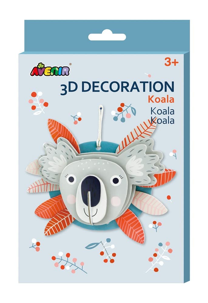3D-decoratie: Koala 21 x 14,8 cm, in doos 15,2 x 1 x 24,5 cm, 3+.