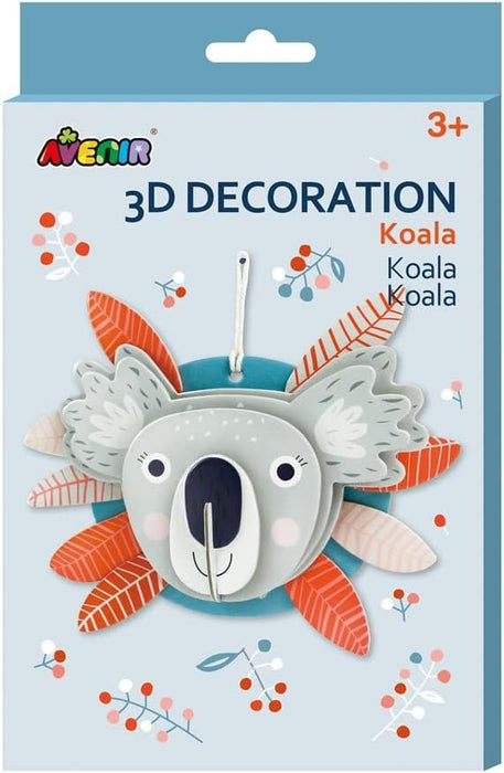 3D-decoratie: Koala 21 x 14,8 cm, in doos 15,2 x 1 x 24,5 cm, 3+.