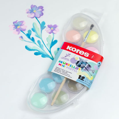 Kores – Pastel Watercolours – 12 Colours (730103)