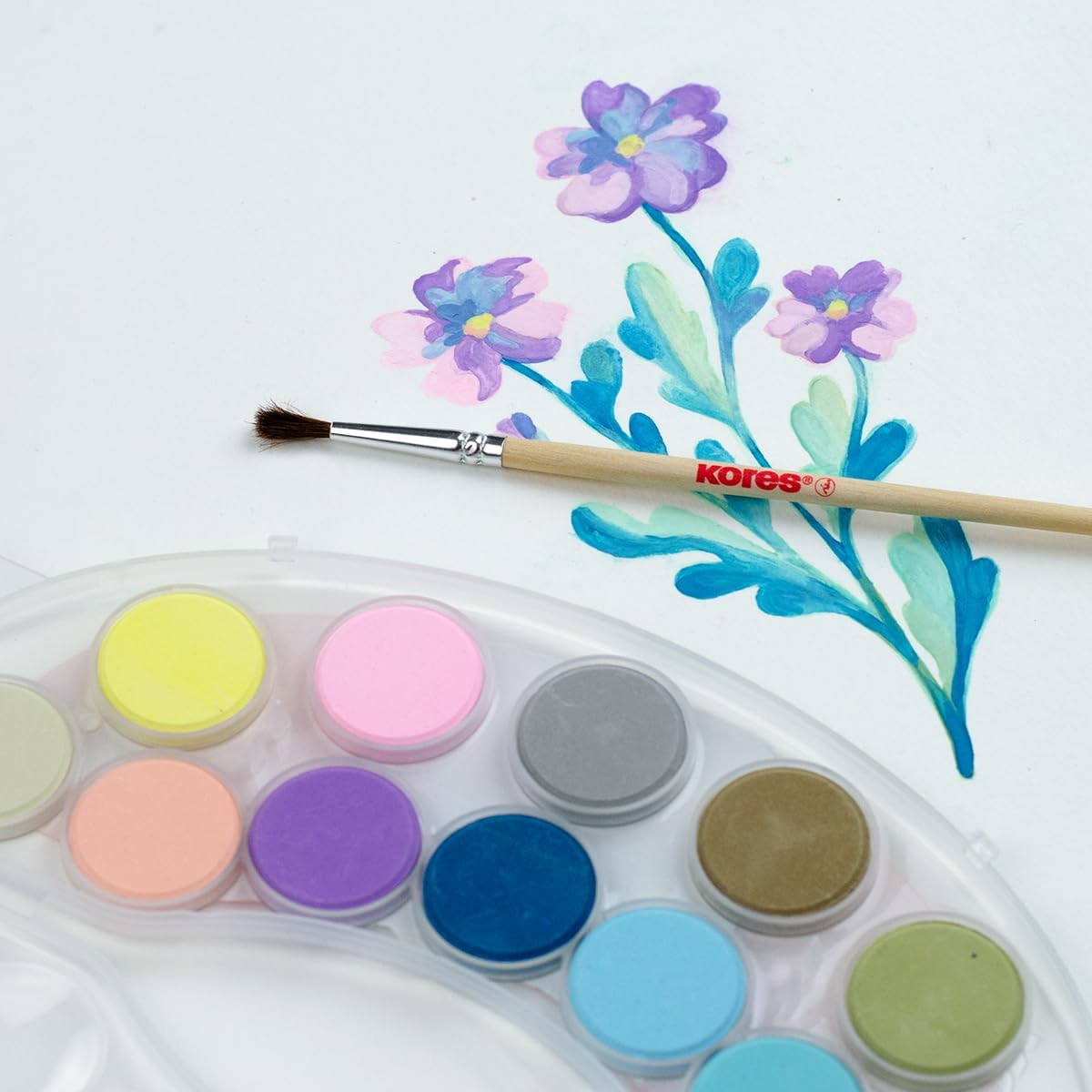 Kores – Pastel Watercolours – 12 Colours (730103)