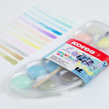 Kores – Pastel Watercolours – 12 Colours (730103)