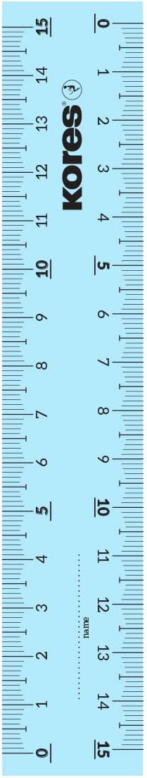 Kores - Acrylic Ruler - 15 Cm - Mix (742131)
