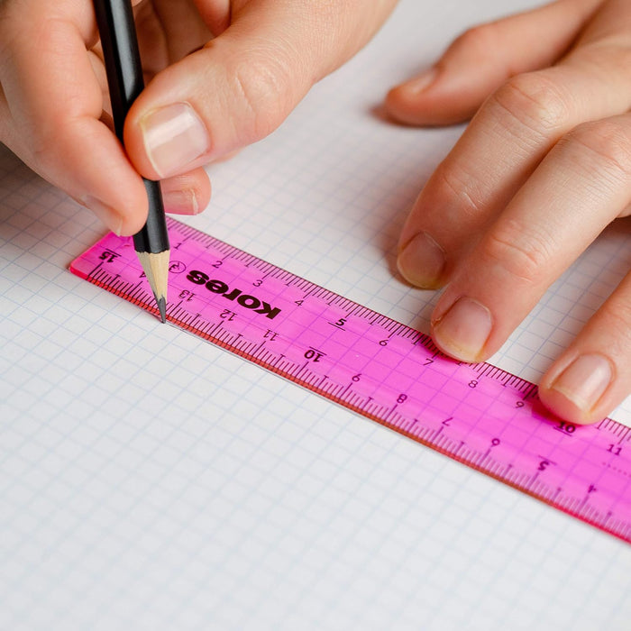 Kores - Acrylic Ruler - 15 Cm - Mix (742131)