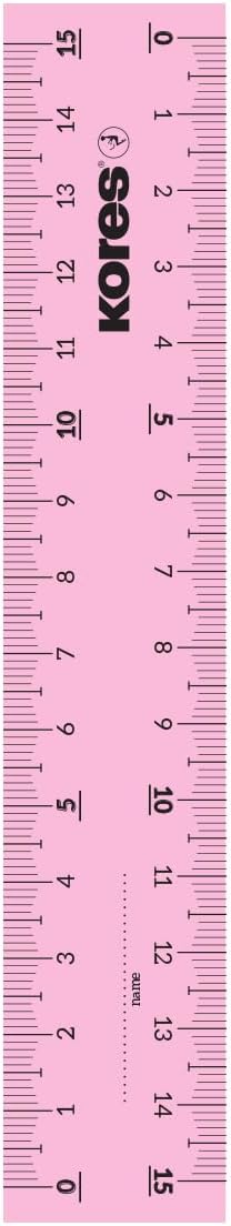 Kores - Acrylic Ruler - 15 Cm - Mix (742131)