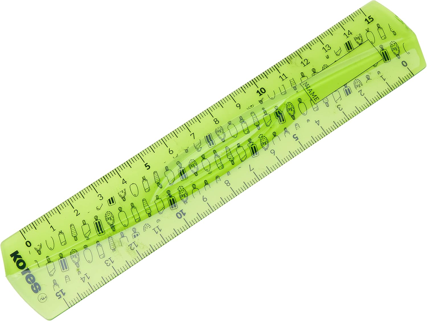 Kores - Elastic Ruler - 15 Cm - Mix (742161)
