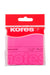Kores N47075 75 x 75 mm 100 vellen papier notitie - magenta