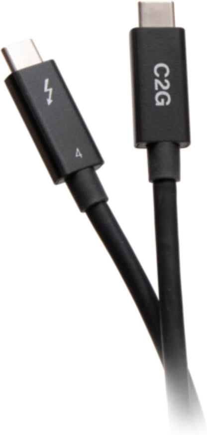 C2G 2.5ft (0.8m) Thunderbolt 4 USB-C Active Cable 40Gbps Transfer Speeds, 100Watt Power Delivery and 8K Video