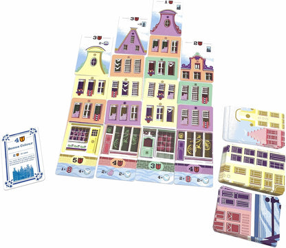 GIGAMIC Canal Houses Board Game, 5 Players, Ages 8+