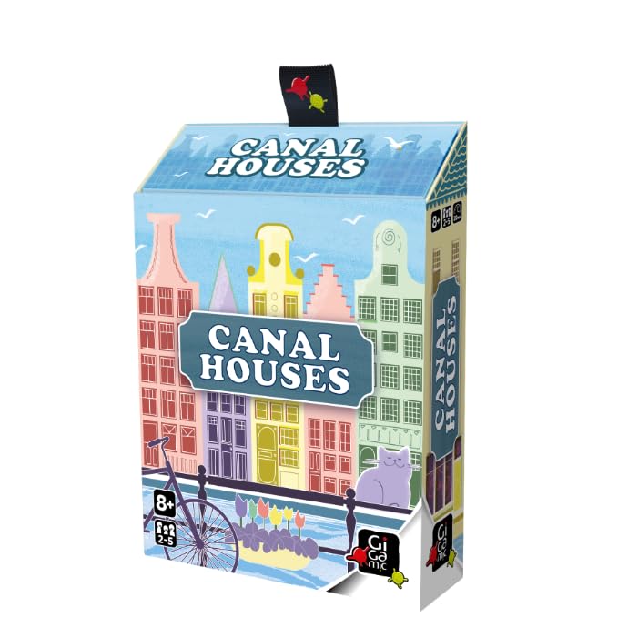 GIGAMIC Canal Houses Board Game, 5 Players, Ages 8+