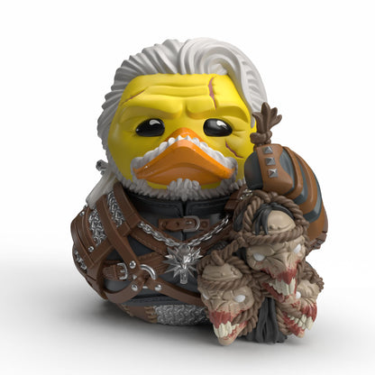 TUBBZ First Edition: The Witcher - Geralt of Rivia Cosplaying Rubber Duck Vinyl Figure – Official Collectible for Fans of The Witcher