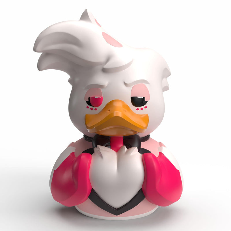 TUBBZ First Edition: Hazbin Hotel - Angel Dust Cosplaying Rubber Duck Vinyl Figure – Official Collectible for Fans of Hazbin Hotel