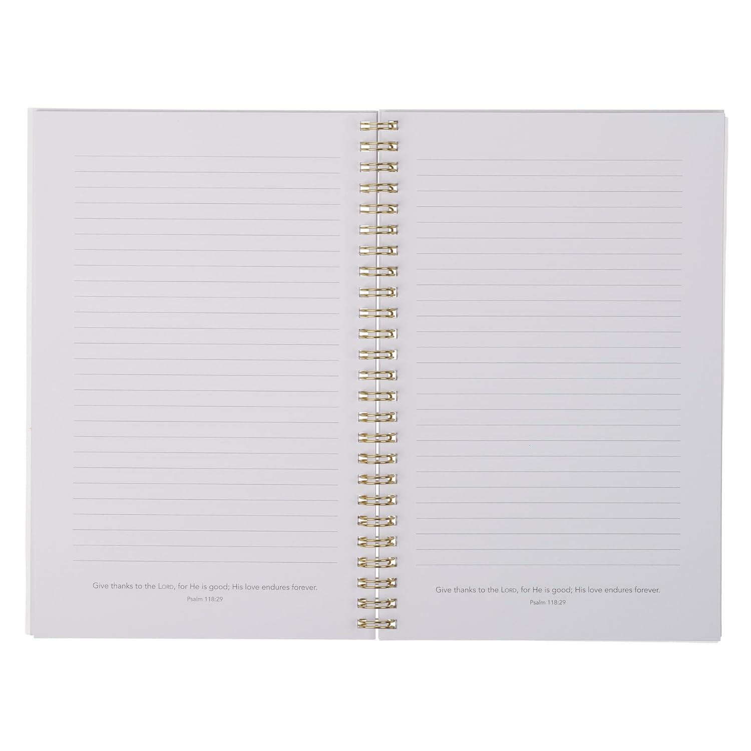 Christian Art Gifts Footprints in the Sand Writing Wirebound Notebook - Psalm 118:29 Bible Verse, Flexible Cover Prayer Journal, 128 Ruled Pages w/Scripture, 8.5" x 5.9" x 0.6" (216mm x 150mm x 15mm