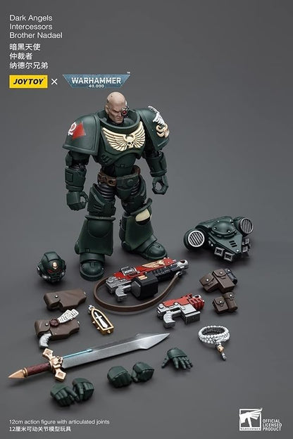 Bloomage Joytoy Tech - Joytoy Warhammer 40.000 - Dark Angels Intercessors Brother Nadael 1/18 Action Figure