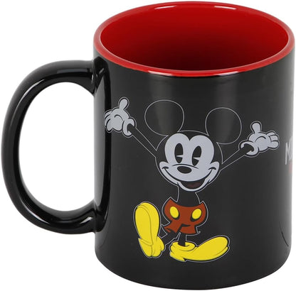 Disney Topolino Face-Tazza, Nero, 13 x 9.5 cm