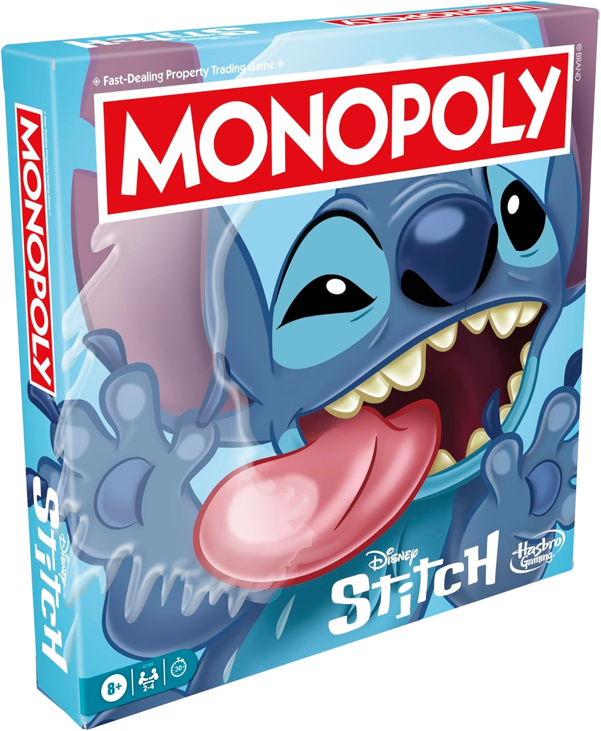 Monopoly: Disney Stitch Board Game, Family Property-Trading Game with Stitch-Themed Tokens, Cards & Locations, Fast to Learn, Fun to Replay, 2–6 Players, Ages 8+, Perfect Game Night Pick