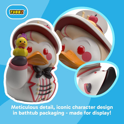 TUBBZ First Edition: Hazbin Hotel - Lucifer Morningstar Cosplaying Rubber Duck Vinyl Figure – Official Collectible for Fans of Hazbin Hotel